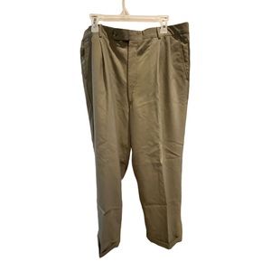 Arthur Winer Wool Dress Pants Tan Optional Buttons For Suspenders Size 38 x 27